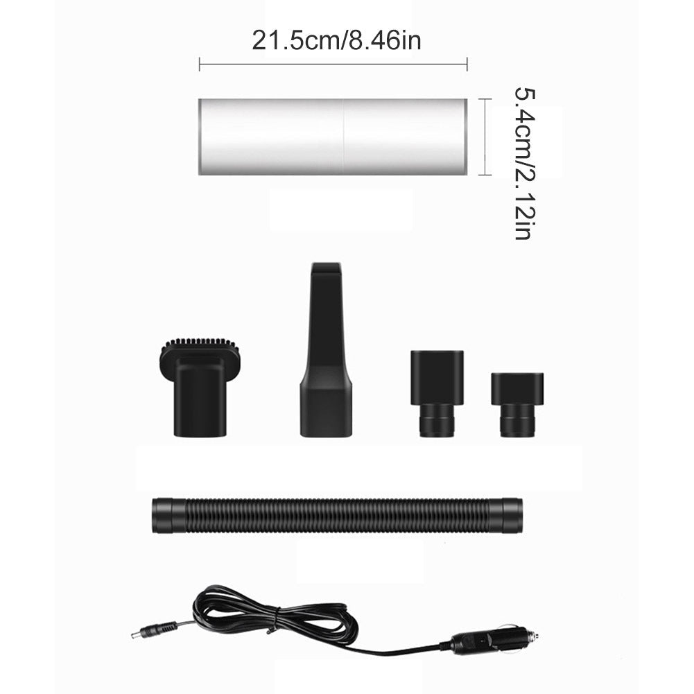 Aspirador de pó portátil portátil 120W carregador de carro