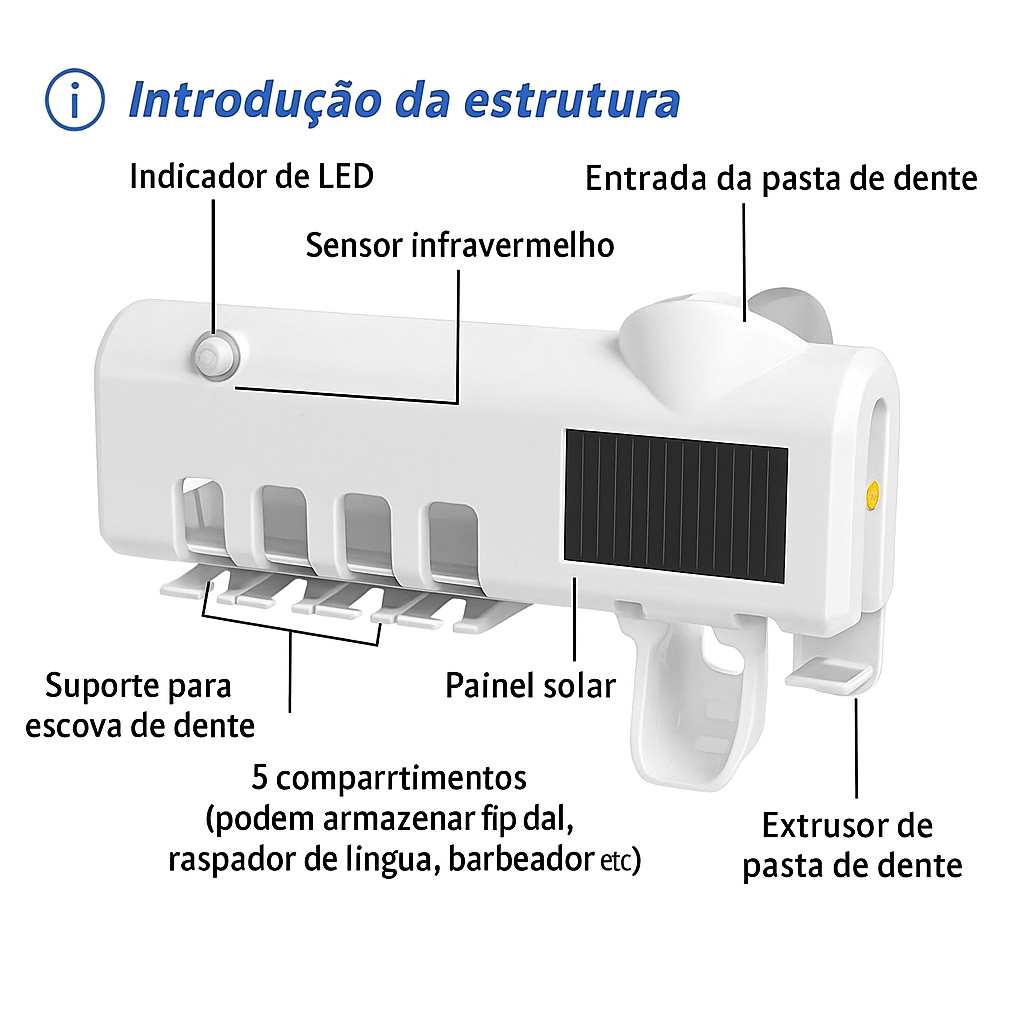 Escova de dentes Sterilizer Lusivot