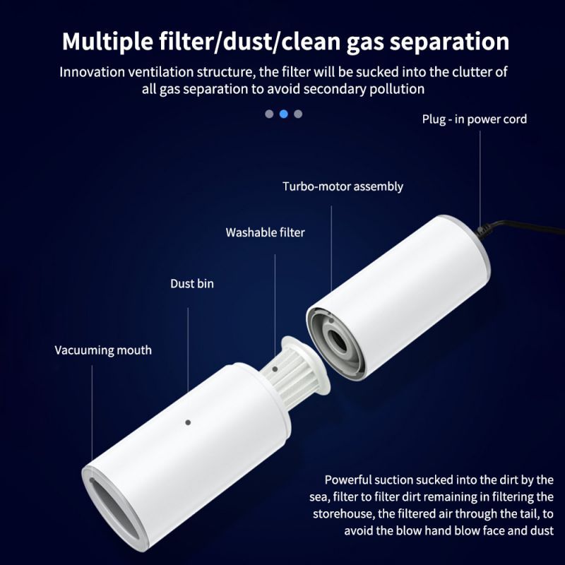 Aspirador de pó portátil portátil 120W carregador de carro